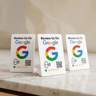 Google Review Stand NFC + QR Tap Sign Review Stands