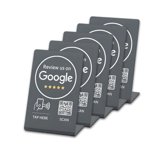 Google Review Stand NFC + QR Tap Sign Review Stands