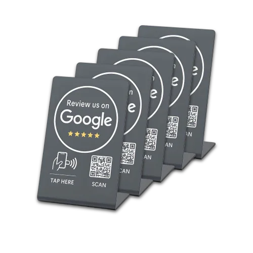 Google Review Stand NFC + QR Tap Sign Review Stands