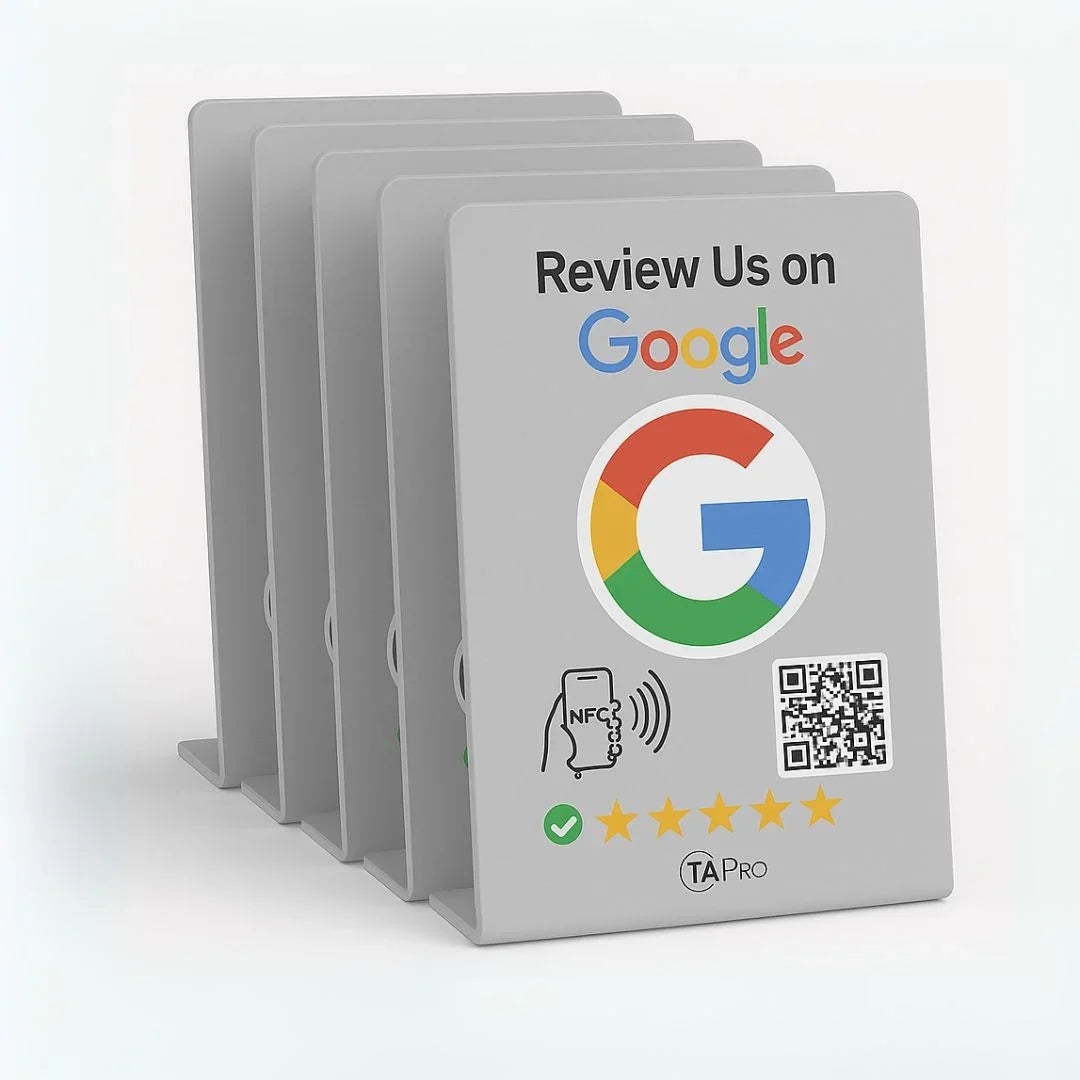Google Review Stand NFC + QR Tap Sign Review Stands