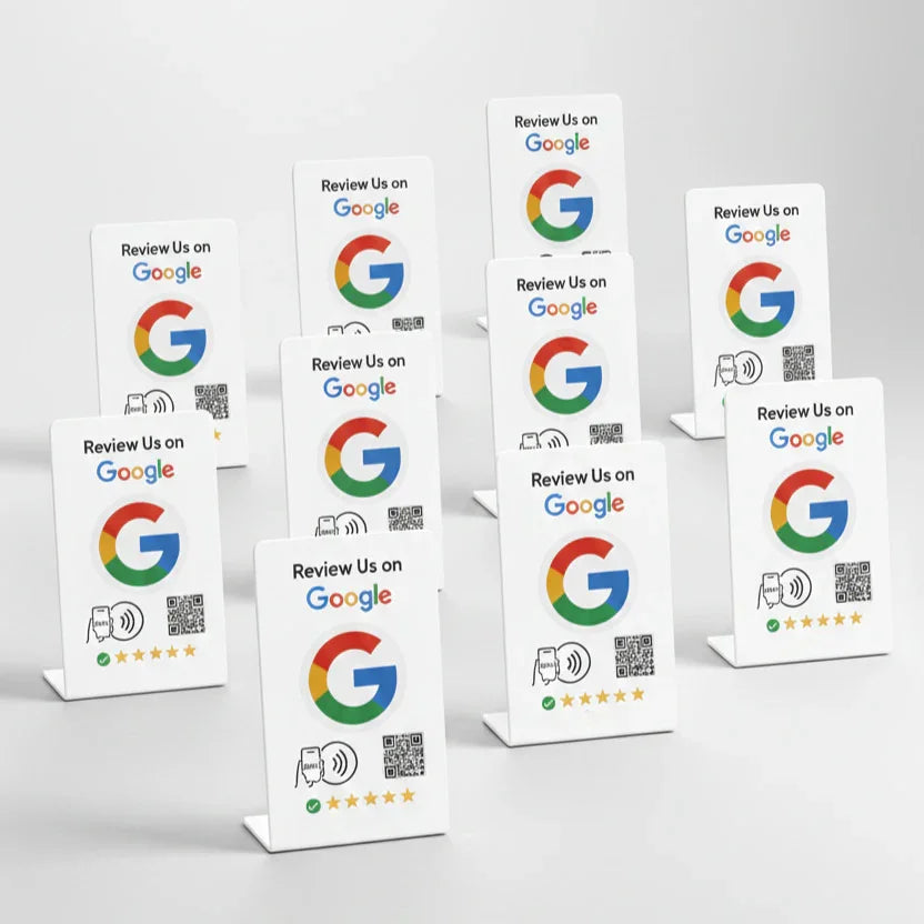 Google Review Stand NFC + QR Tap Sign Review Stands
