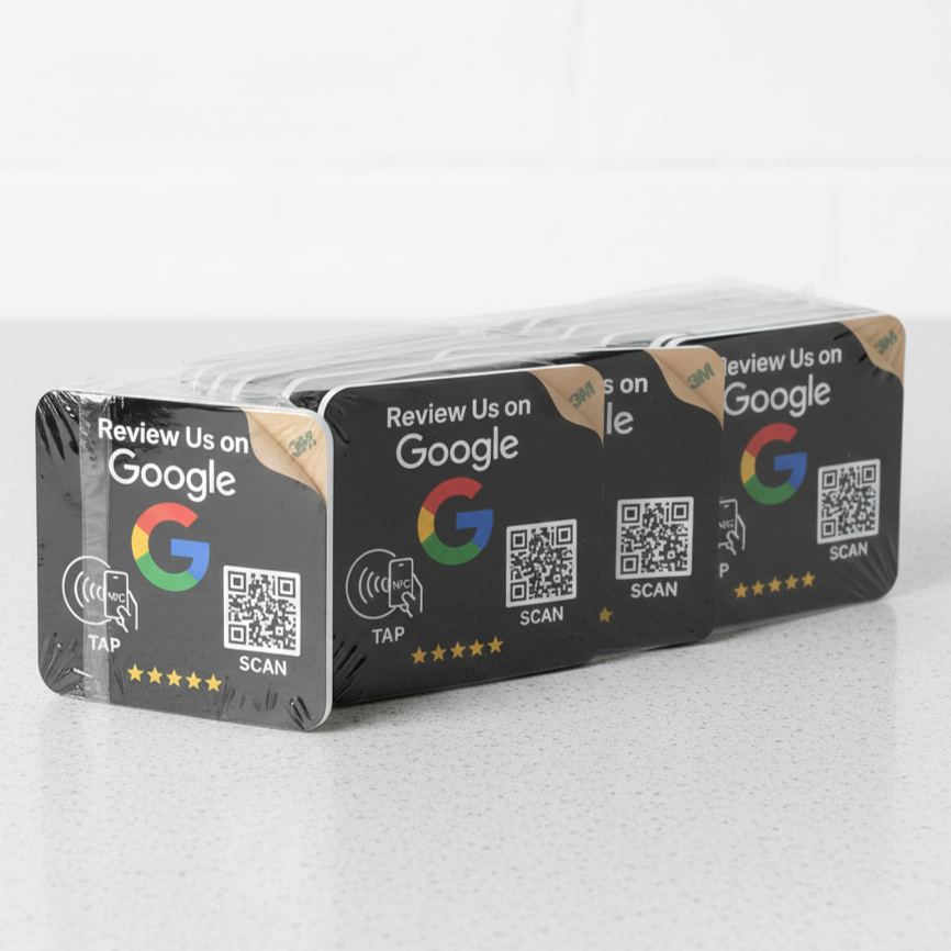 Google Review Nfc Sticker (2x2)– Tap to Review System for Businesses
