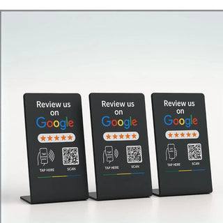 Google Review Stand NFC + QR Tap Sign Review Stands