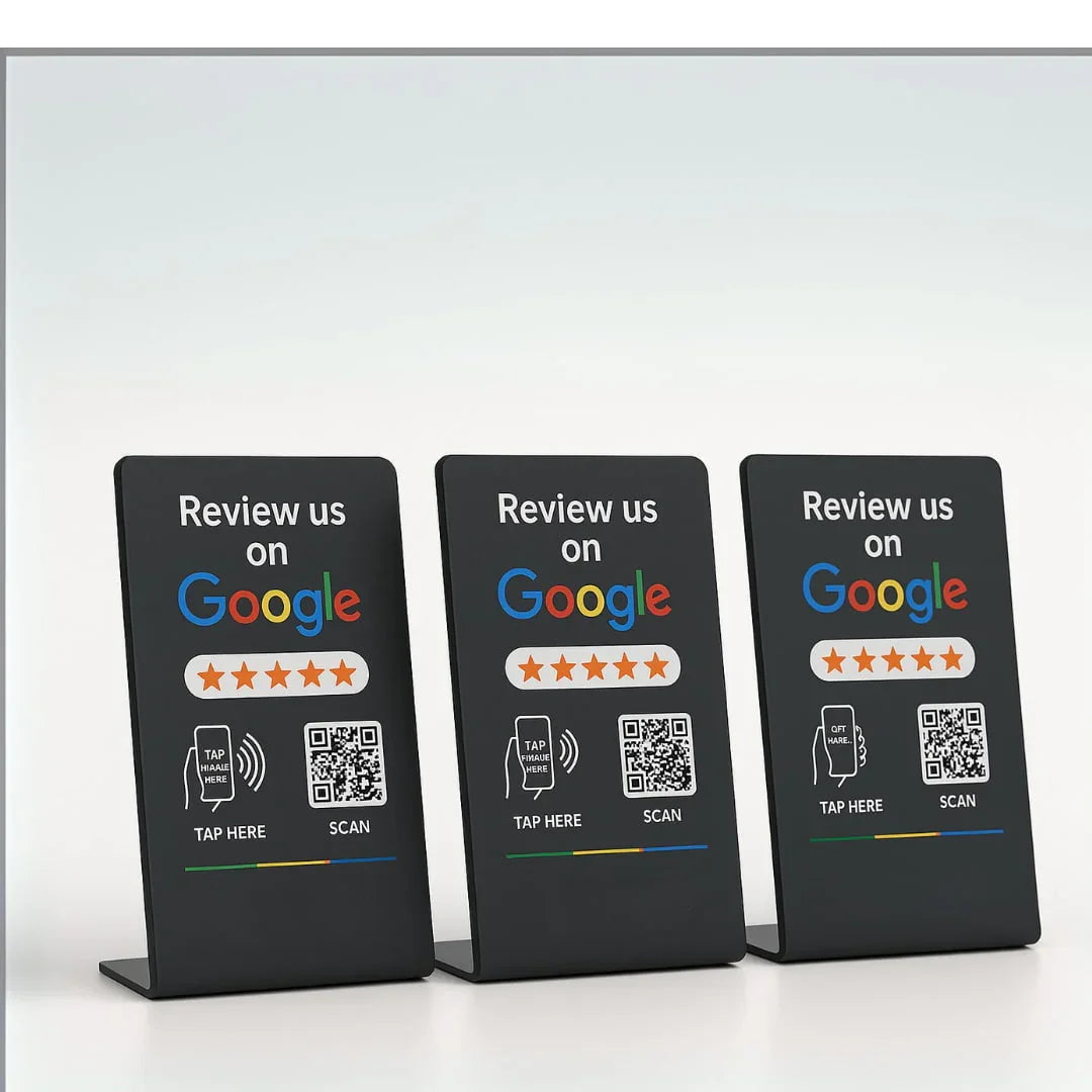 Google Review Stand NFC + QR Tap Sign Review Stands
