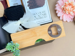 Gourmet Coffee Gift Box for Dad – Mug, Caramel Coffee, Jerky, Shortbread, Socks & Accessories