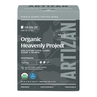 Organic Heavenly Project Decaf Coffee Singles