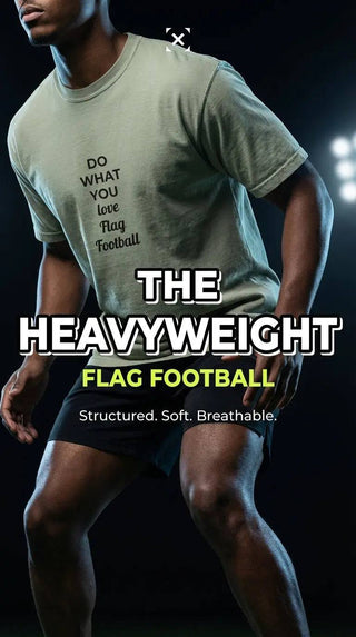 Heavyweight T-shirt Flag Football - L2N2