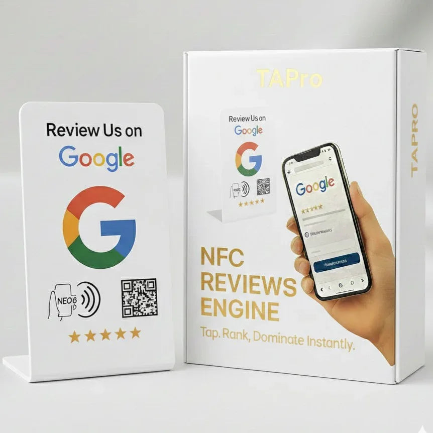 Google Review Stand NFC + QR Tap Sign Review Stands