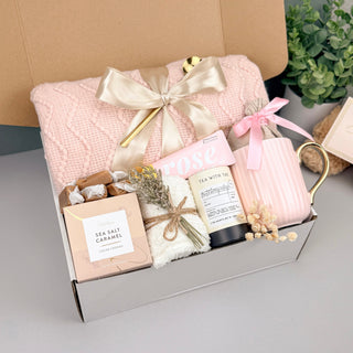 Get Well Gift Baskets – Plush Blanket & Fuzzy Socks Care Set