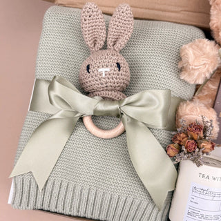 Curated Gift Boxes for New Moms – Bunny Rattle & Nursery Set
