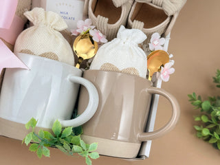 Newborn Gift Set – Baby Blanket, Handmade Bunny Rattle & Cozy Treats for Mom