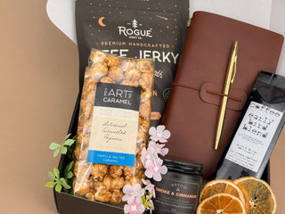 Gifts for Him – Premium Leather Journal & Coffee Discovery Set