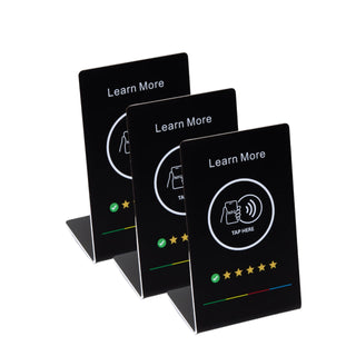 NFC Programmable Stand for Menus, Reviews, Bookings & Multi-Link Hubs (Tap to Any Link