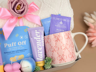 Self Care Gifts for Her – Luxury Lavender Spa & Blanket Set