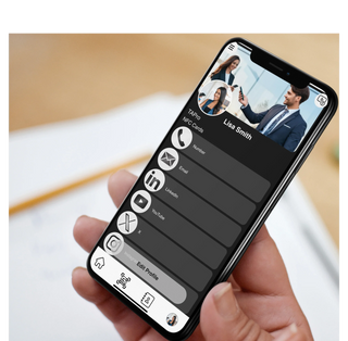 Digital NFC Business Card - Matte Black One-Tap Contactless Share
