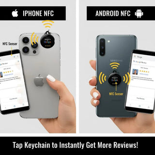 NFC Social Media Keychain, NTAG215 Smart Tag Contactless Tap