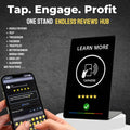 NFC Programmable Stand for Menus, Reviews, Bookings & Multi-Link Hubs (Tap to Any Link