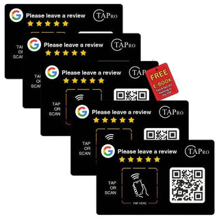 NFC Google Review Sticker (3M Adhesive) Plate for Surfaces