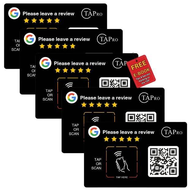 NFC Google Review Sticker (3M Adhesive) Plate for Surfaces