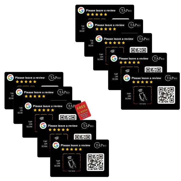 NFC Google Review Sticker (3M Adhesive) Plate for Surfaces
