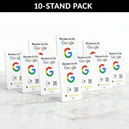 Bulk NFC Google Review Plates (10-Pack) - Premium Business Bundle