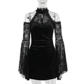 Autumn Sexy Hip Slim Lace Stitching Dress Women