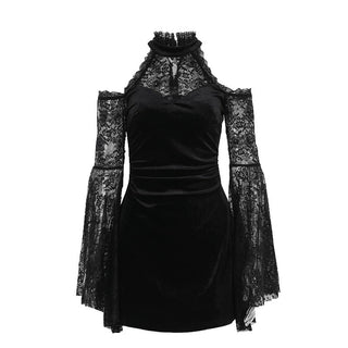 Autumn Sexy Hip Slim Lace Stitching Dress Women