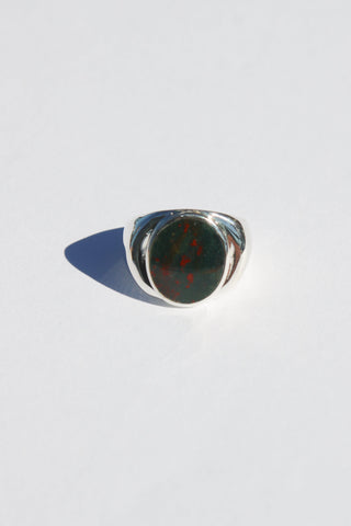Perlmutte Heliotrope Ring