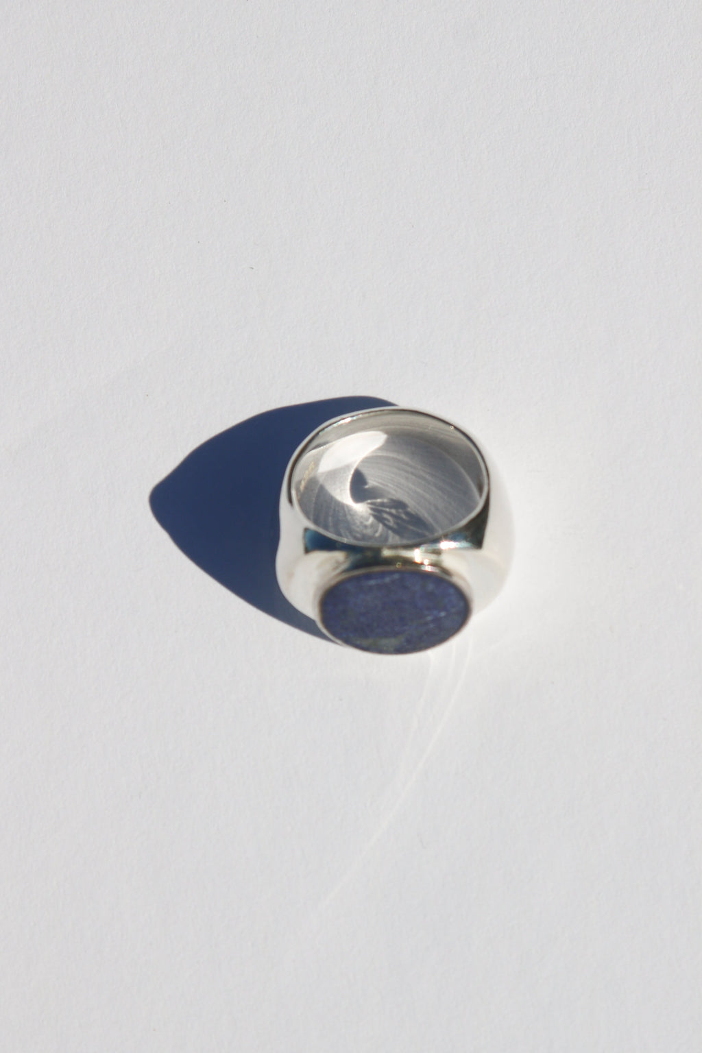Perlmutte Lapiz Lazuli Ring