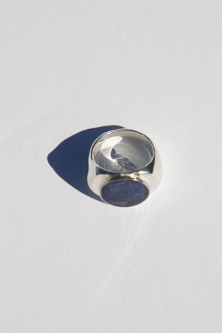 Perlmutte Lapiz Lazuli Ring