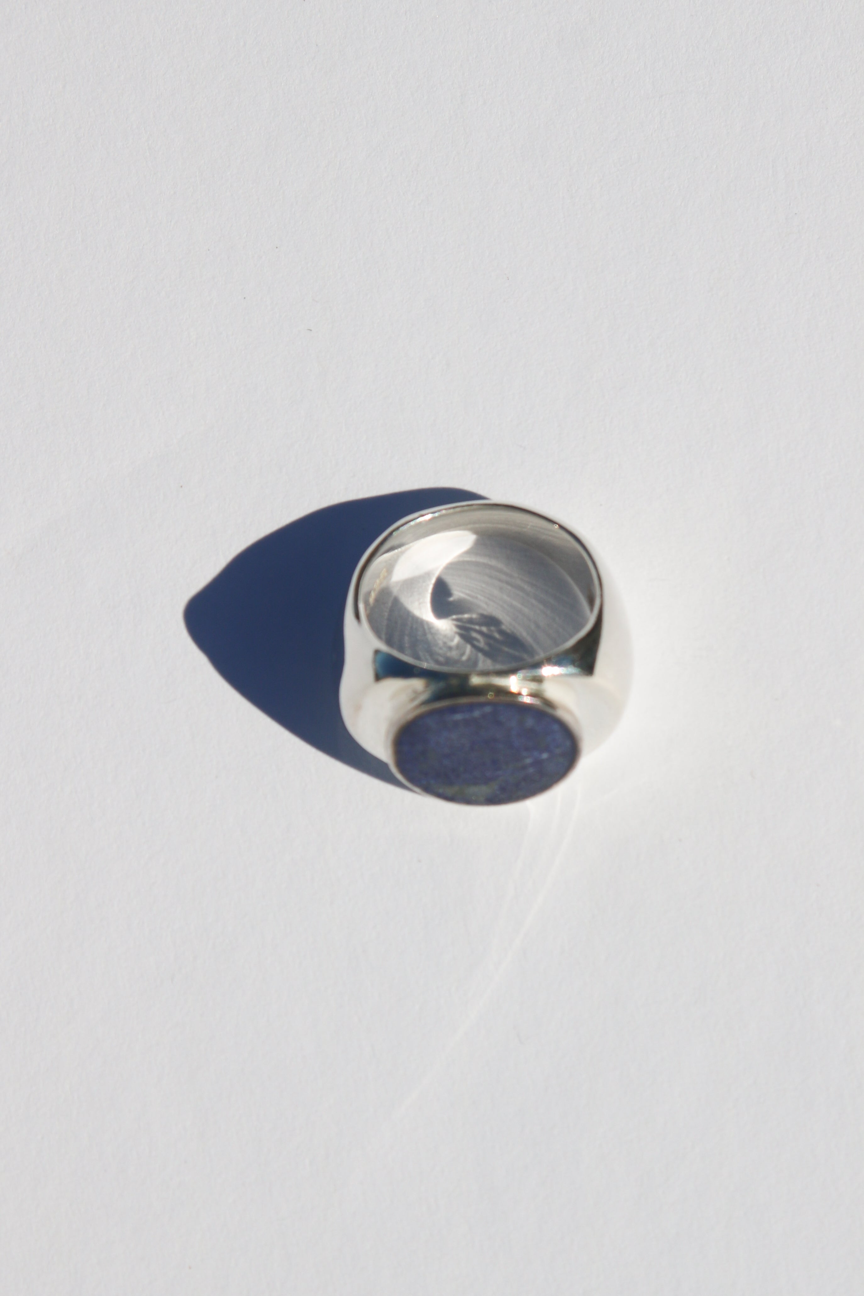 Perlmutte Lapiz Lazuli Ring