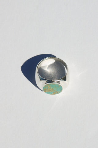 Perlmutte Turquoise Ring