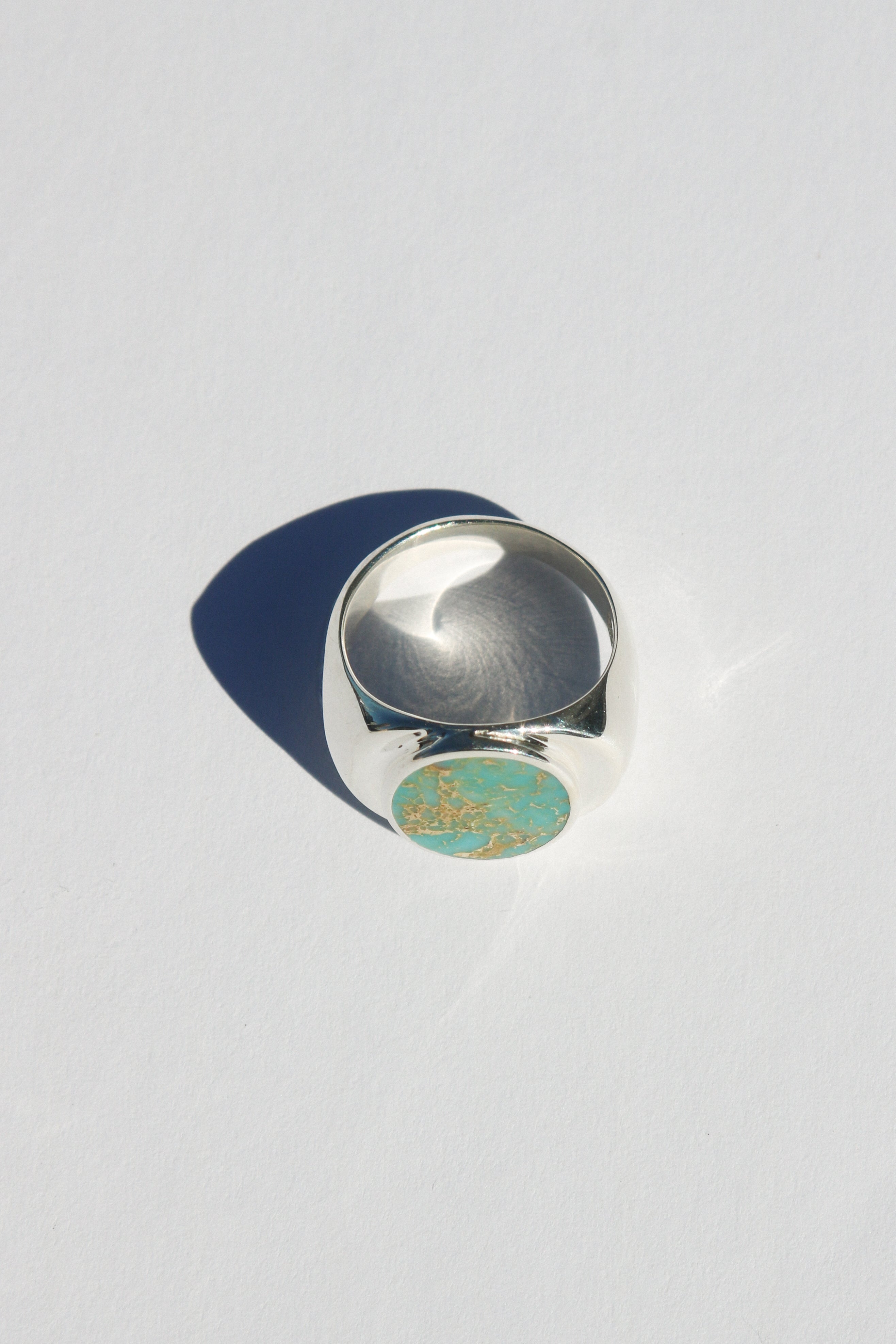 Perlmutte Turquoise Ring