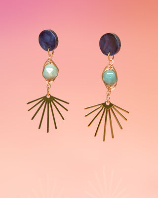 Ofelia Three Tier Dangle Earrings