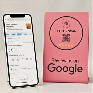 Google Review Stand NFC + QR Tap Sign Review Stands