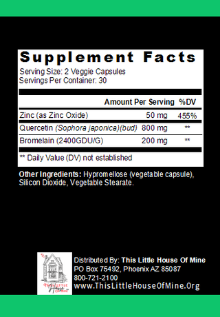 Quercetin Plus Supplement - 60 Capsules