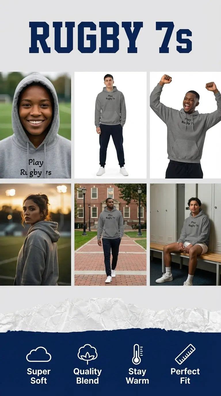 Ultra-Soft Rugby Hoodie – Cozy Comfort for Cool Evenings - L2N2