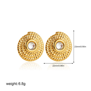 Three-Layer Textured Knot Earrings for Women