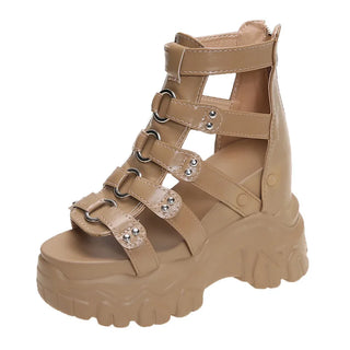 Comemore Women Sandals High Heels Party Buckle Ankle Strap Ladies Shoes Thick Platform Wedges Fashion Summer Female Pumps Sandal
