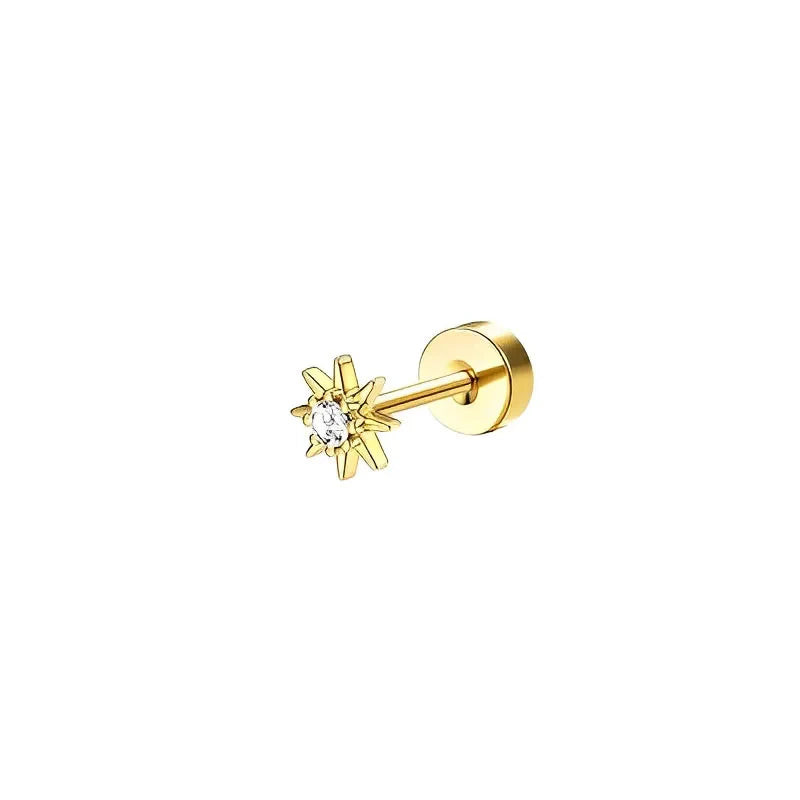 Bobisty Stud Hoop Earrings