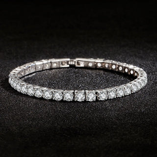 S925 Sterling Silver Zirconia Tennis Ball Bracelet