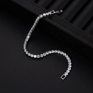 4mm Micro-inlaid Zircon Tennis Bracelet for Women 2025 New Men Bracelet Homme Jewelry Accessories Wholesale