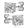 2.0ct Moissanite Stud Earrings in 925 Sterling Silver