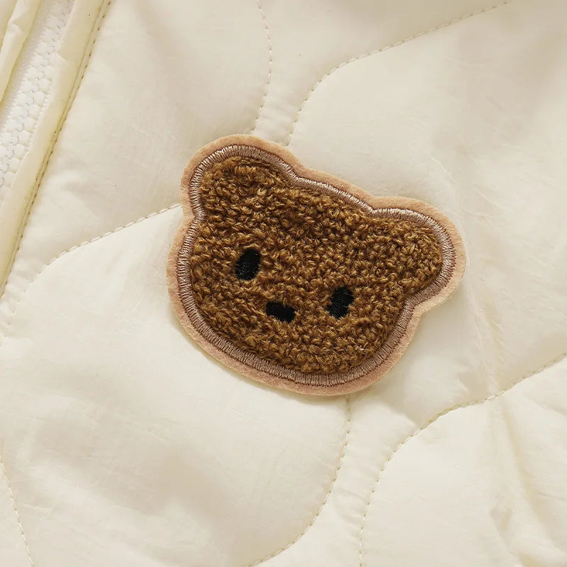 Warm Winter Baby Romper Bear Jumpsuit