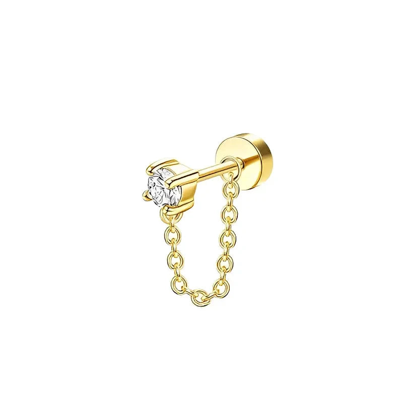 Bobisty Stud Hoop Earrings