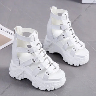 Comemore Women Sandals High Heels Party Buckle Ankle Strap Ladies Shoes Thick Platform Wedges Fashion Summer Female Pumps Sandal