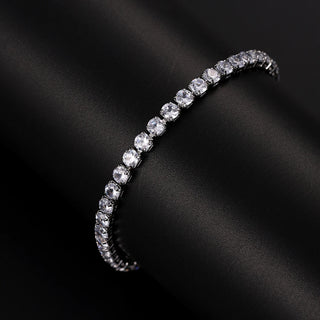 4mm Micro-inlaid Zircon Tennis Bracelet for Women 2025 New Men Bracelet Homme Jewelry Accessories Wholesale