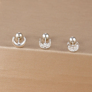 3PCS Crown Stud Earring Set for Women
