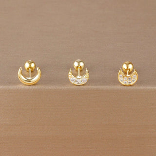 3PCS Crown Stud Earring Set for Women