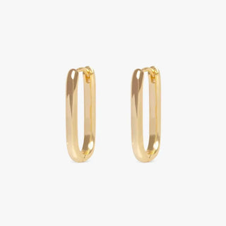 Minimalist Huggie Square Hoop Earrings